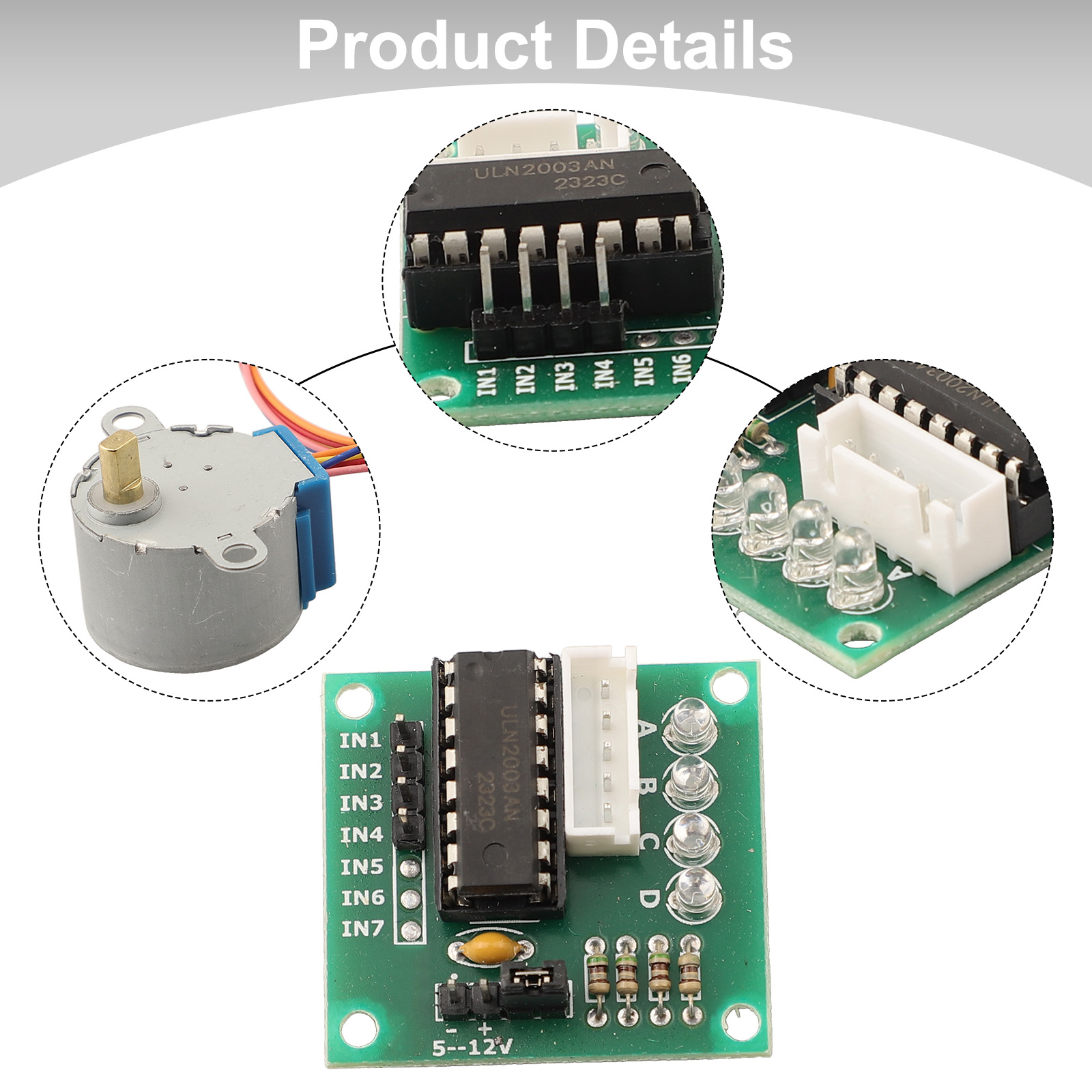 Uln2003 Driver - 5V 4-Phase Stepper Motor 28BYJ-48 with