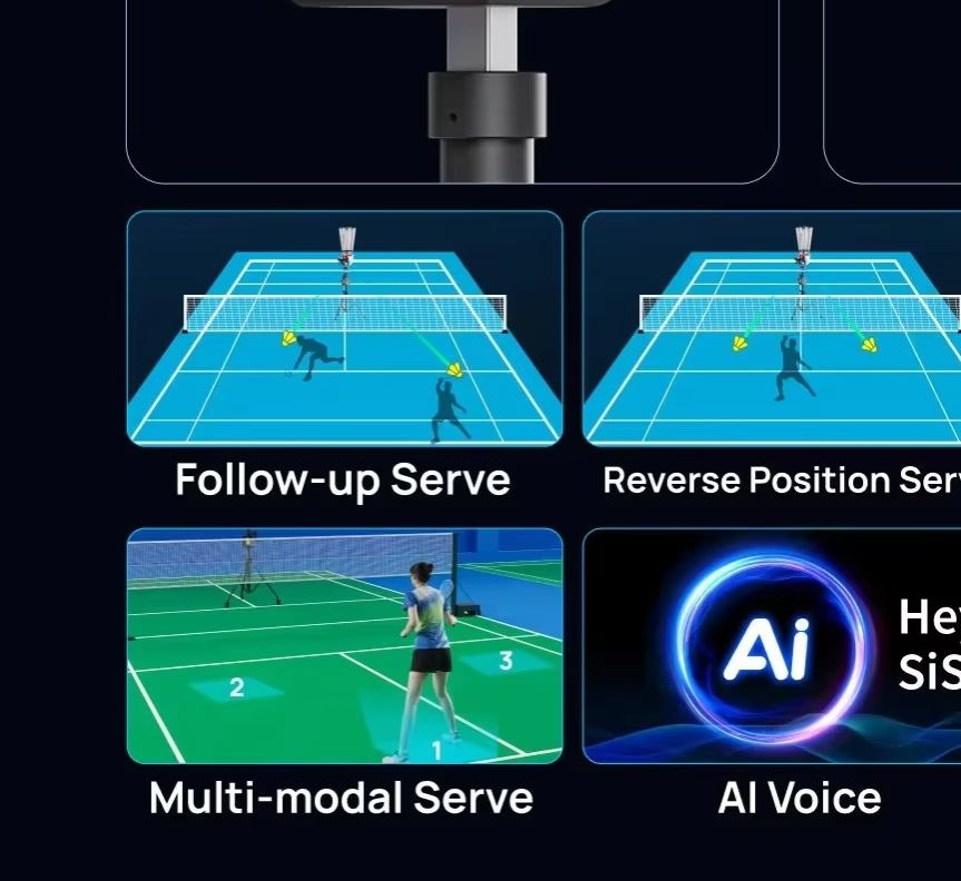 Robot Remote Control - Intelligent 4D Sports Shooting Badminton Robot