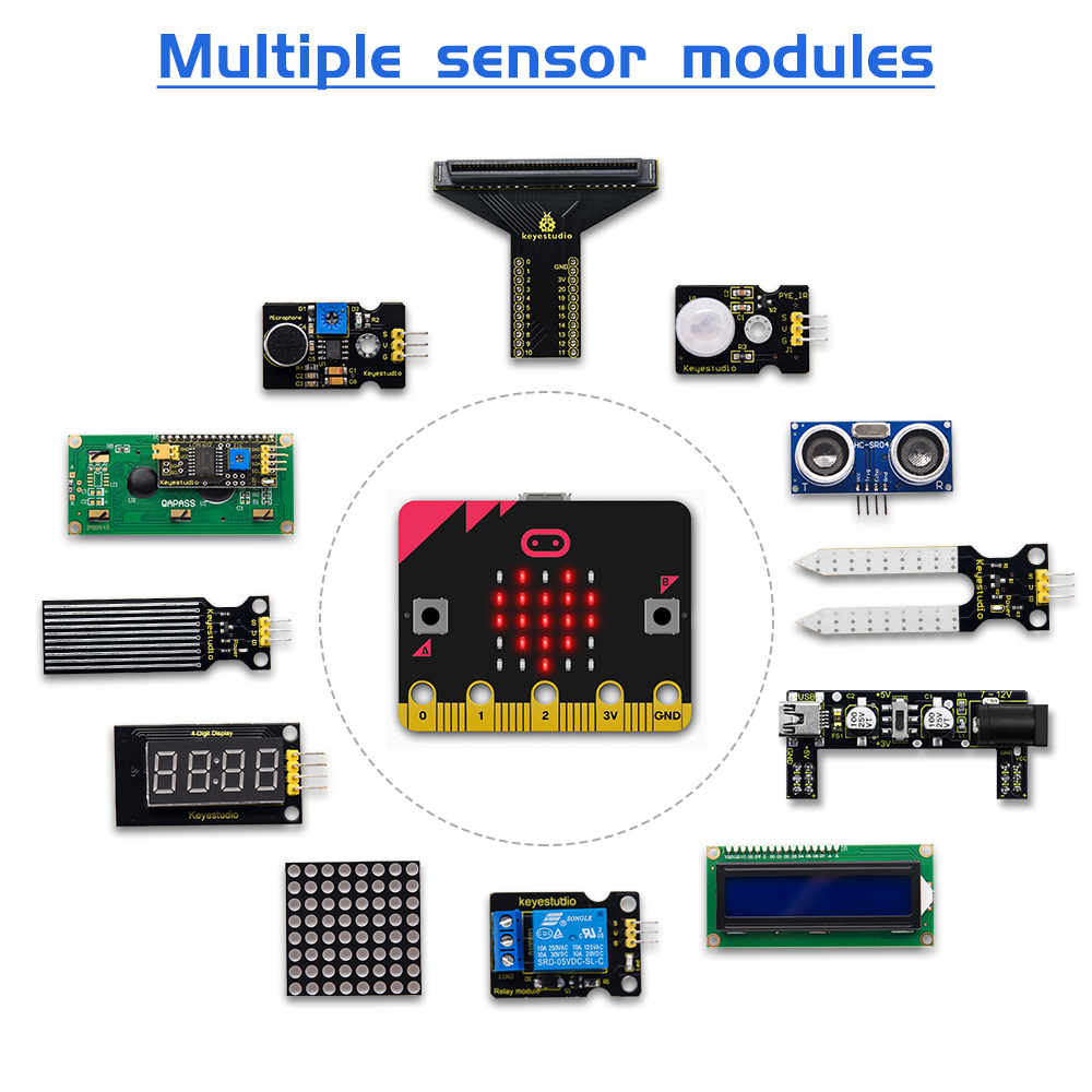 KEYESTUDIO Micro:bit V2 Basic  - огляд і ціна Microbit Robot