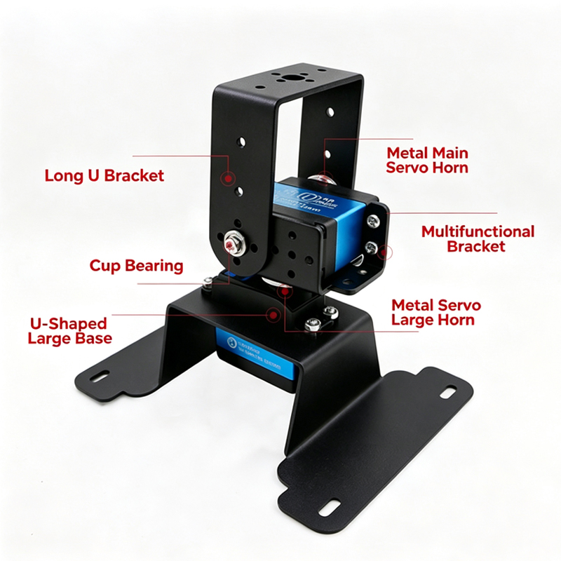 2 DOF Pan Tilt Bracket Kit Met - огляд і ціна Pan Tilt Bracket