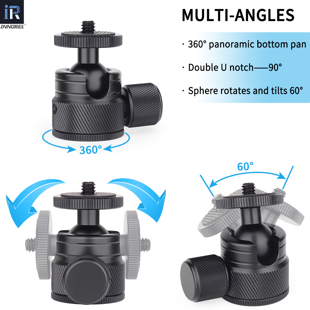 Mini Ball Head-INNOREL C19 CNC - огляд і ціна Pan Tilt Bracket