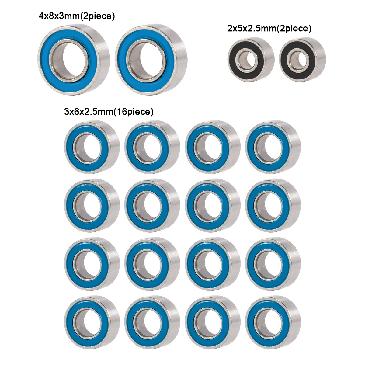 20Pcs Sealed Ball Bearings for - огляд і ціна Robot Car Kit