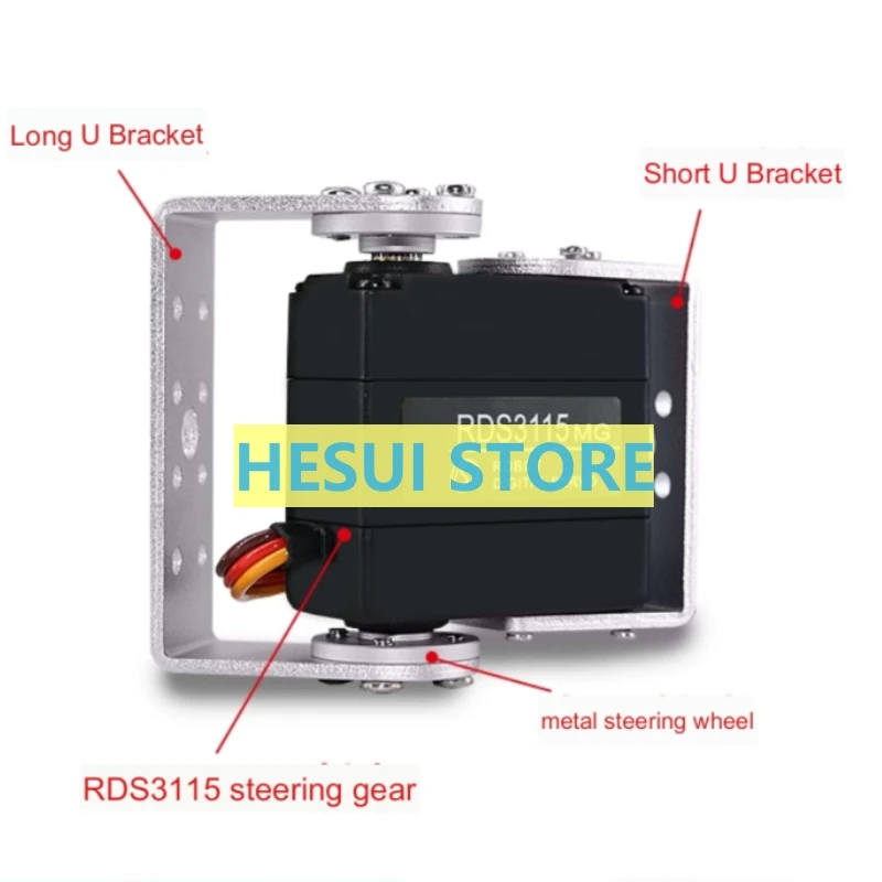 RDS3115 15kg Metal Gear Digita - огляд і ціна Servo Pan Tilt