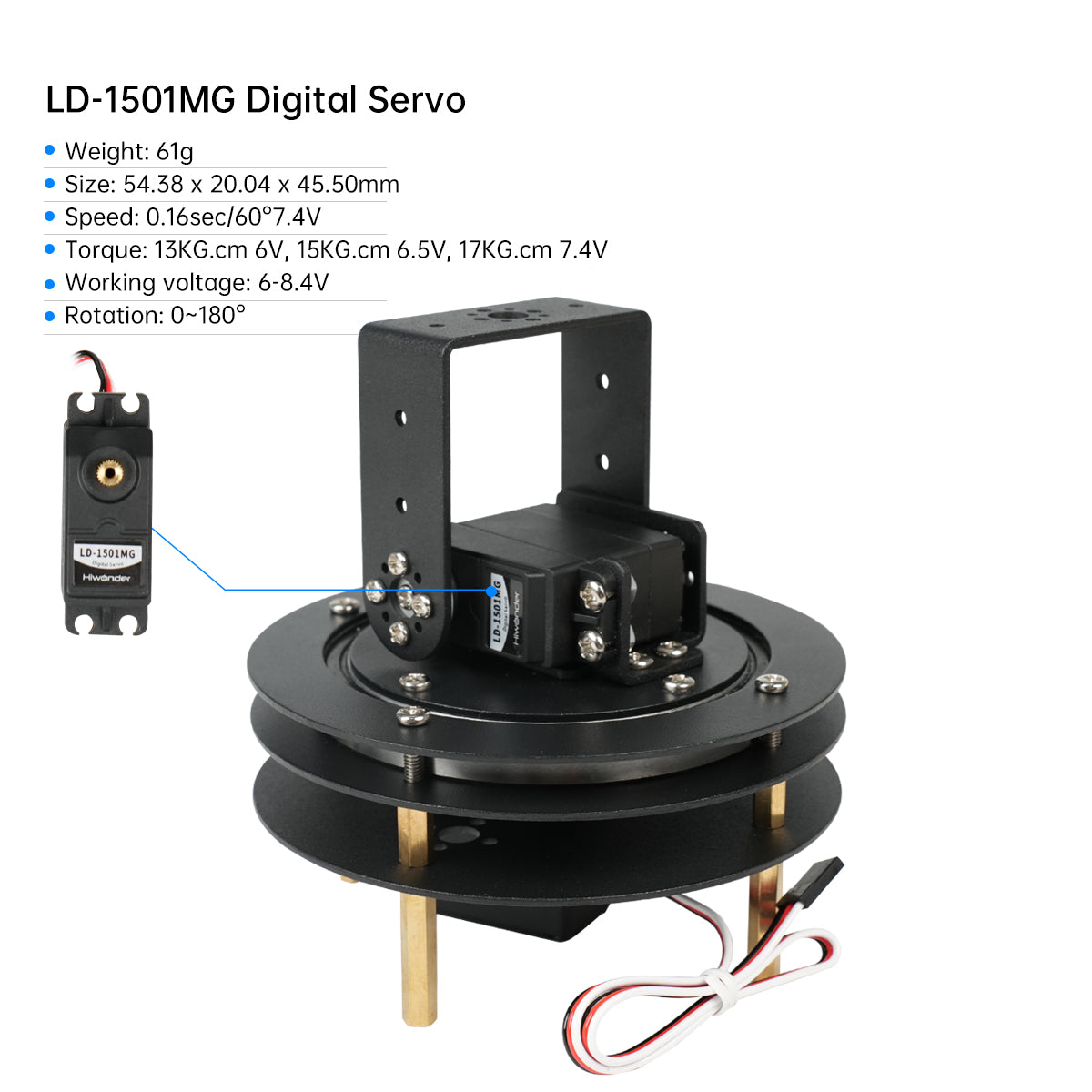 Hiwonder Unassembled 2 DOF Pan - огляд і ціна Pan Tilt Bracket