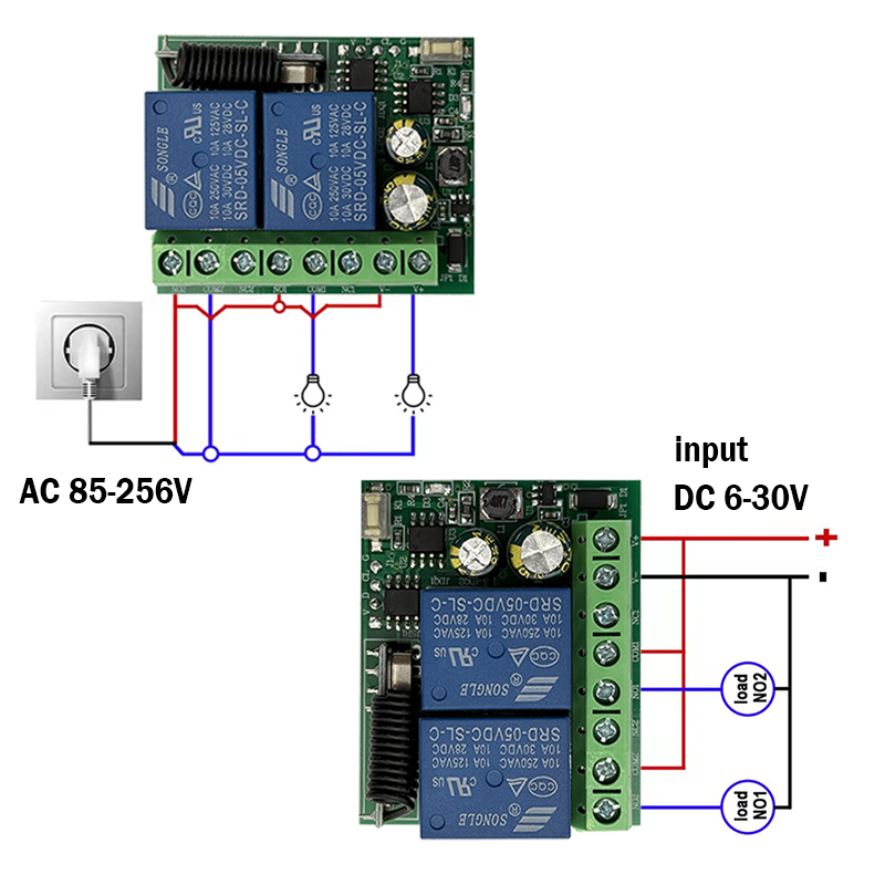 DC 9V 12V 24V AC 85-250V 2CH R - огляд і ціна Motor Driver Module