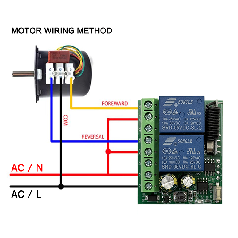 DC 9V 12V 24V AC 85-250V 2CH R - огляд і ціна Motor Driver Module