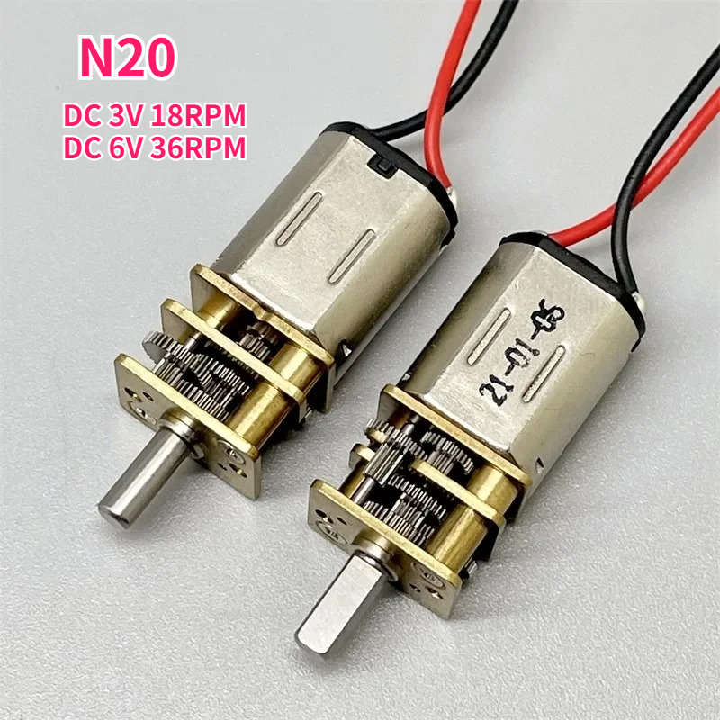 N20 DC 3V 18rpm 6V  36RPM  Min - огляд і ціна Geared Motor
