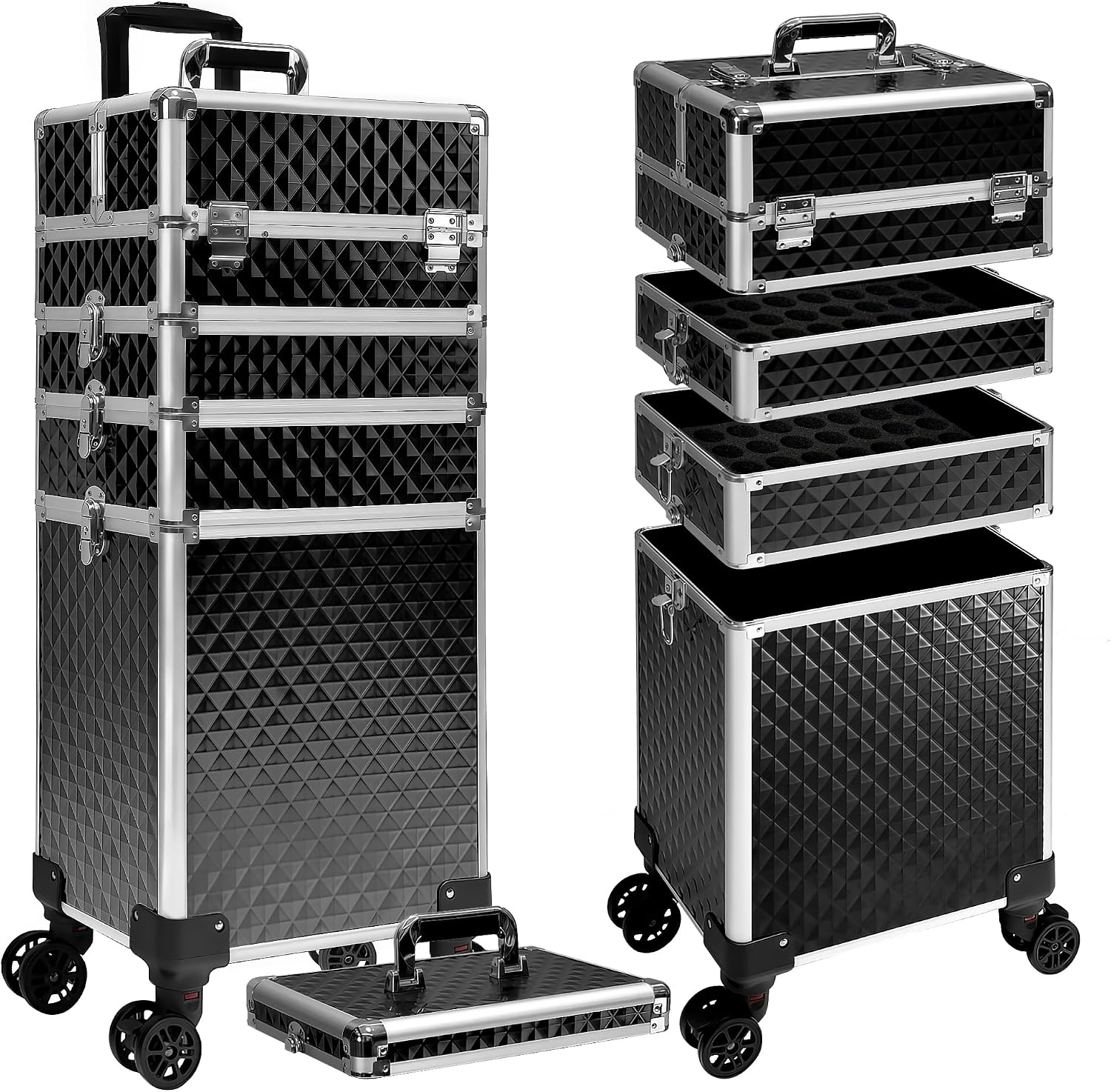 Rolling Makeup Train Case, Cos - огляд і ціна Caster Wheel