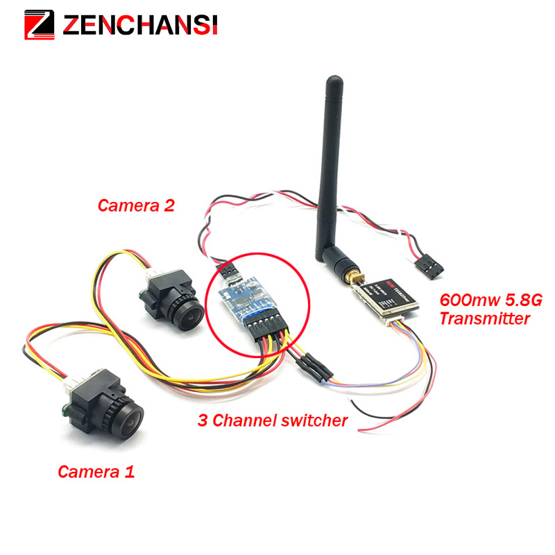 3 channel Dual Video camera CM - огляд і ціна Pan Tilt Bracket