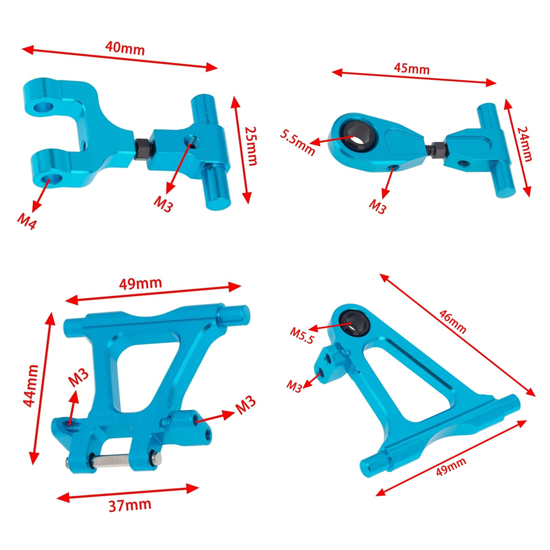 RC TT-02 Full Set Upgrade Part - огляд і ціна Robot Car Kit