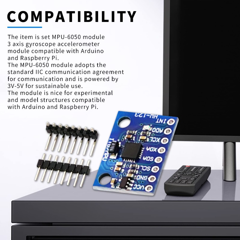 5Pcs GY-521 MPU-6050 MPU6050 A - огляд і ціна Accelerometer Mpu6050