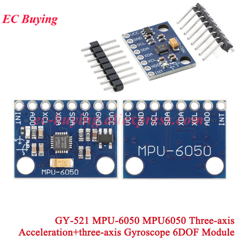1-10Pcs GY-521 MPU-6050 MPU605 - огляд і ціна Accelerometer Mpu6050