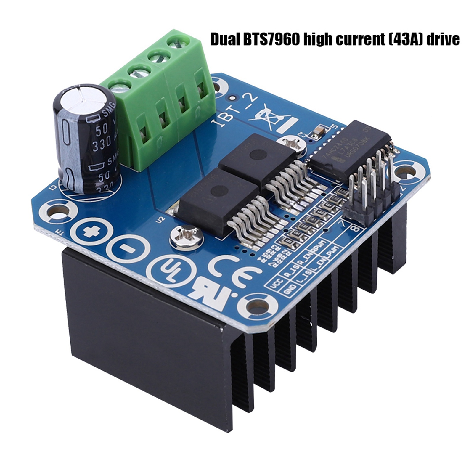 BTS7960 43A Motor Drive Module - огляд і ціна Motor Driver Module