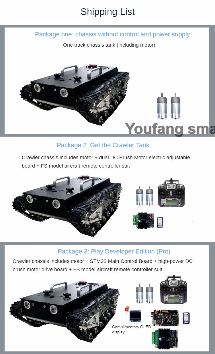 30kg Load RC Tank Chassis Meta - огляд і ціна Stm32 Robot