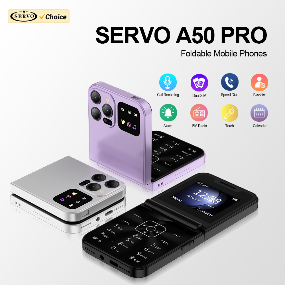 SERVO A50 PRO Flip Mobile Phon - огляд і ціна Servo Pan Tilt