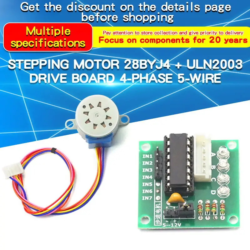 1PCS 28BYJ4 Stepper Motor ULN2 - огляд і ціна Uln2003 Driver
