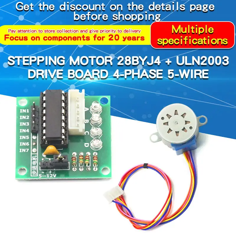 1PCS 28BYJ4 Stepper Motor ULN2 - огляд і ціна Uln2003 Driver