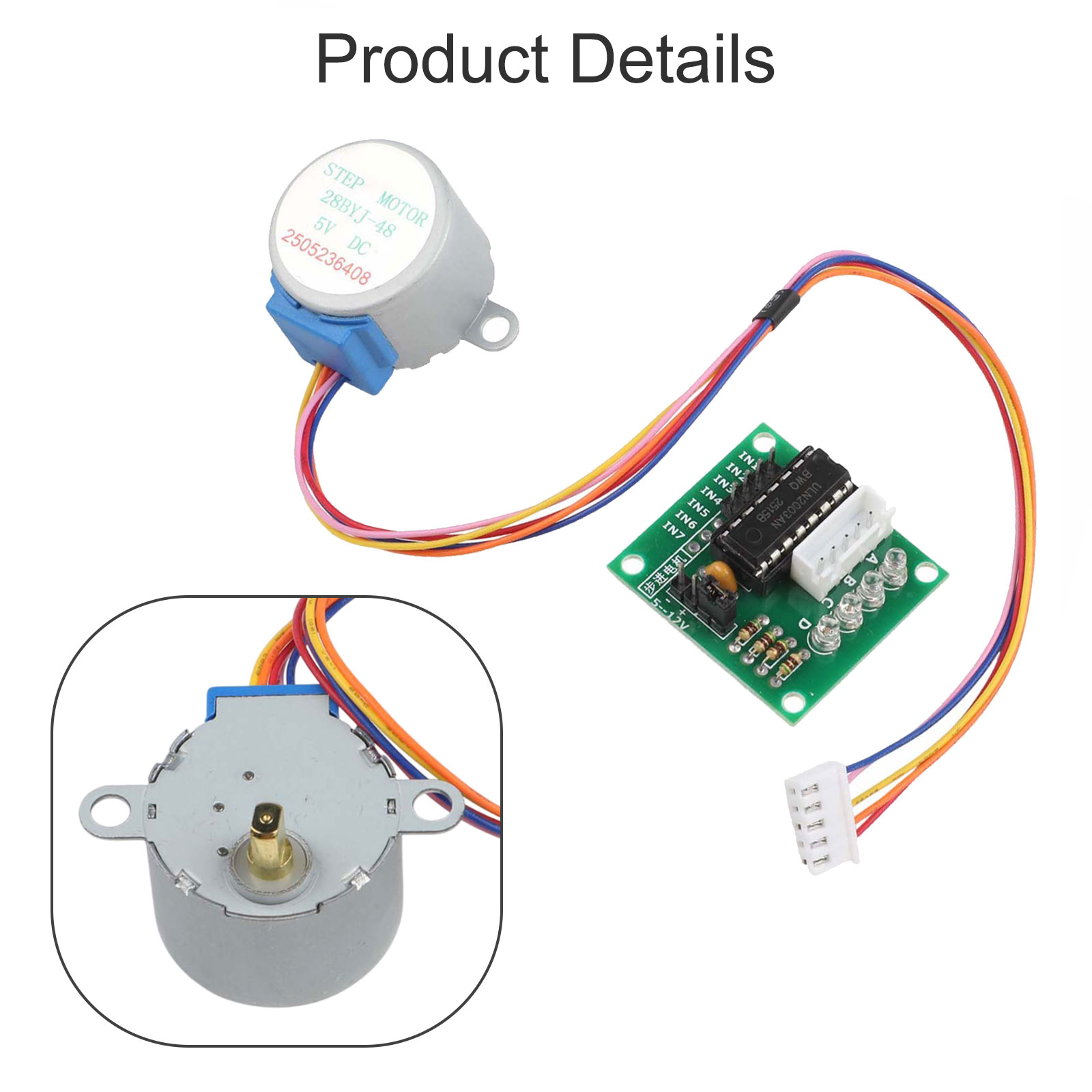 5V Stepper Motor 28mm with ULN - огляд і ціна Uln2003 Driver