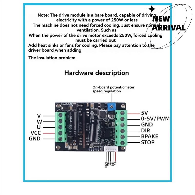 PWM Three-Phase 500W High Powe - огляд і ціна Motor Driver Module