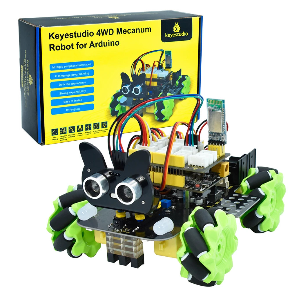Keyestudio Mecanum 4WD  Robot  - огляд і ціна Microbit Robot