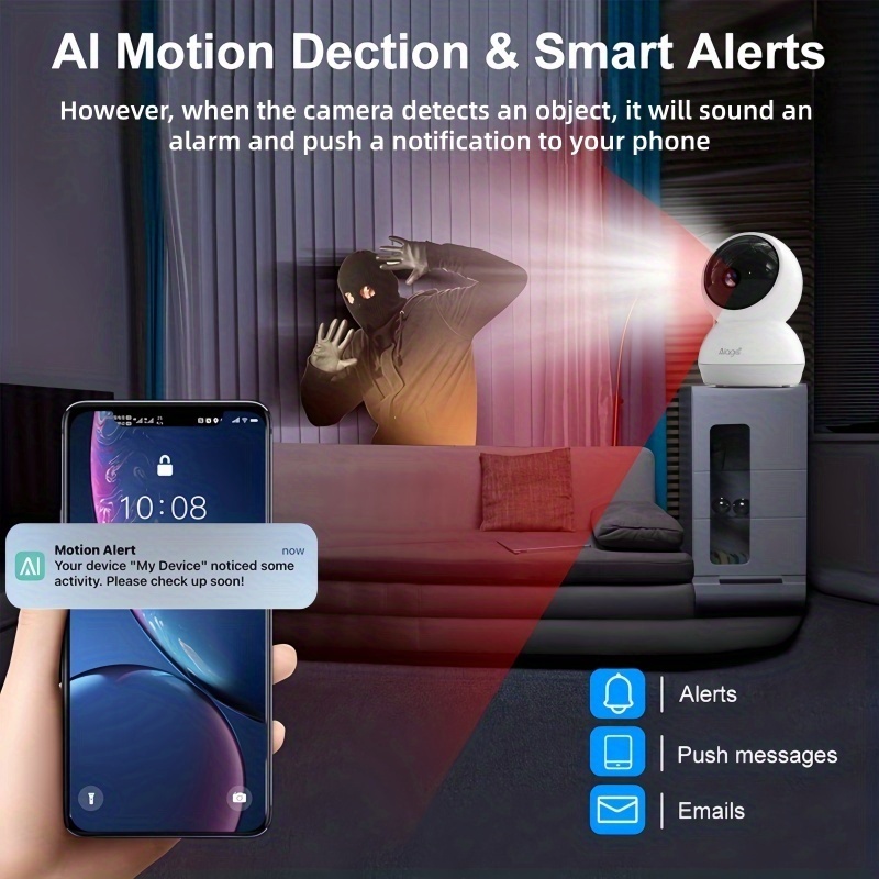 3K Pet Dog Camera with Phone A - огляд і ціна Pan Tilt Bracket