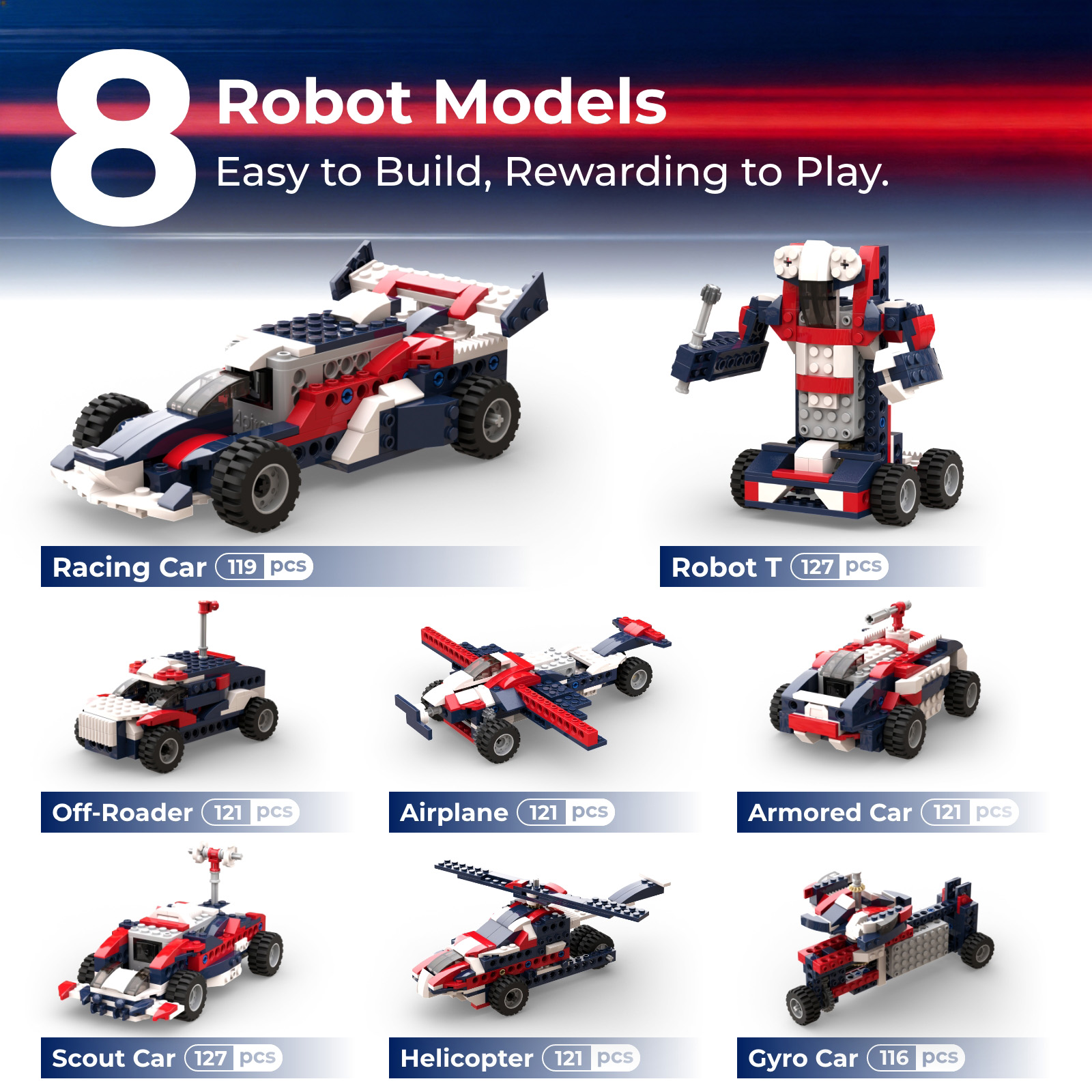 Apitor 8-in-1 STEM Building Bl - огляд і ціна Robot Car Kit