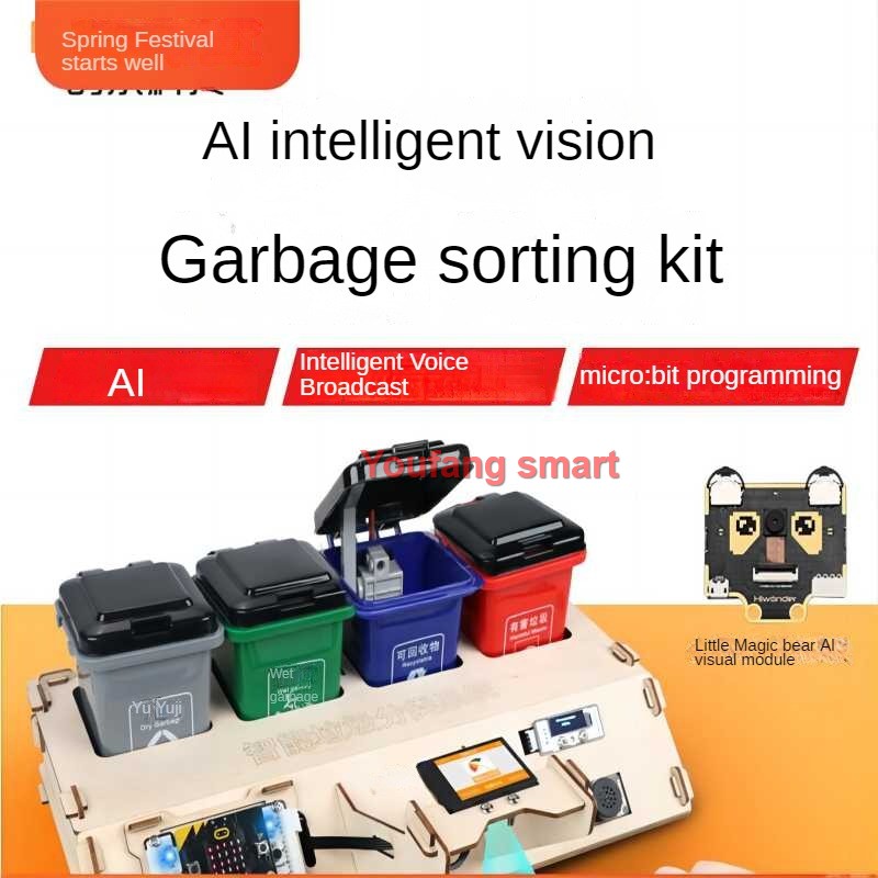 Waste Sorting Robot Kit AI Vis - огляд і ціна Microbit Robot